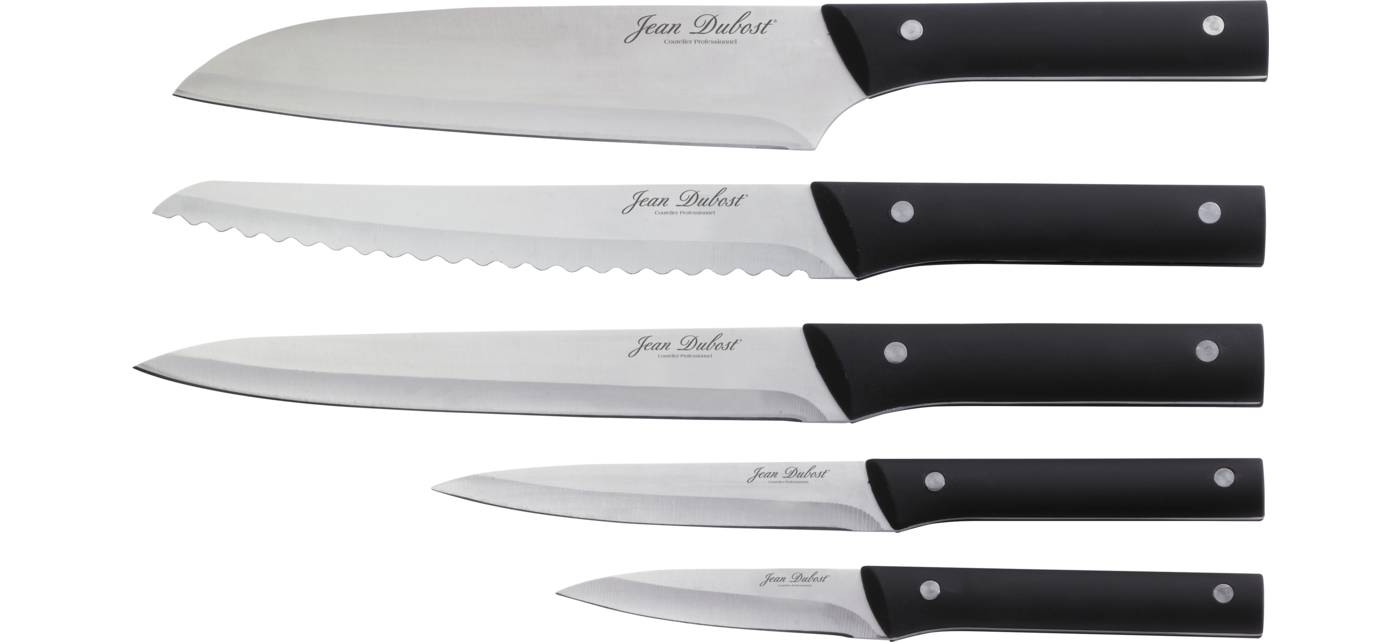 Couteau Pradel Jean Dubost Coffret 2 couteaux de cuisine rouge Jean Dubost  C000A5P0P69048